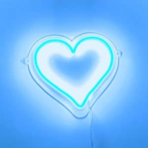 تابلو دیواری نئون فلکسی طرح قلب | گرید A