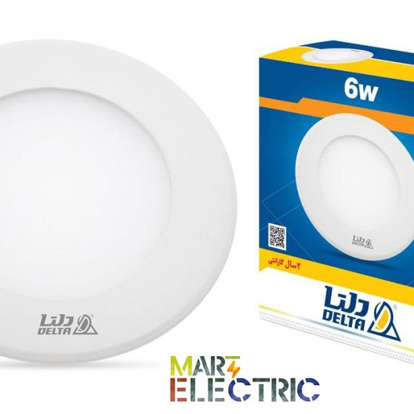 پنل دور سرامیک دلتا | توکار | 6 وات