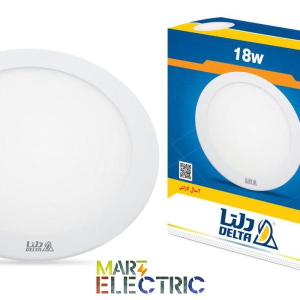 پنل دور سرامیک دلتا | توکار | 18 وات