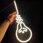 تابلو دیواری نئون فلکسی طرح لامپ | گرید A