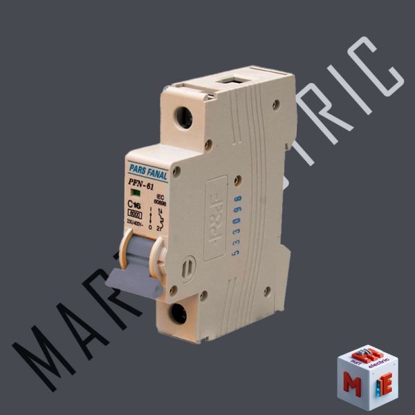 کلید مینیاتوری 16 آمپر تکفاز پارس فانال ظرفیت قطع 6KA