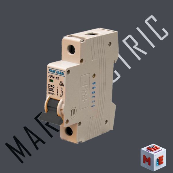 کلید مینیاتوری 40 آمپر تکفاز پارس فانال ظرفیت قطع 6KA