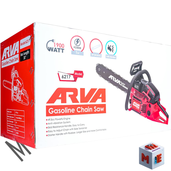 اره زنجیری بنزینی 49.3 سی سی آروا مدل 6217