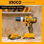 دریل پیچ گوشتی چکشی شارژی 20 ولت 2 آمپر اینکو مدل CIDLI200215